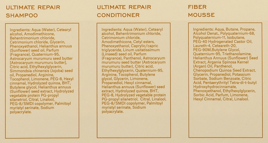 REF Набір Ultimate Repair Set (h/shampoo/285ml + h/cond/245ml + hair/mous/75ml) - фото N3