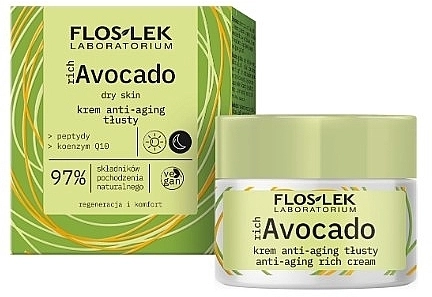 Floslek Антивіковий крем для сухої шкіри обличчя richAvocado Anti-Aging Cream - фото N1