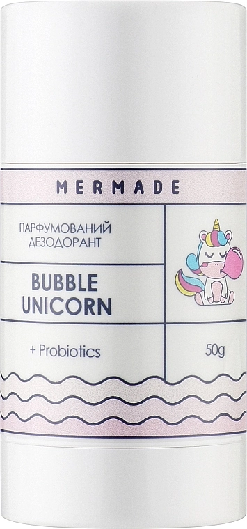 Mermade Парфумований дезодорант з пробіотиком Bubble Unicorn - фото N1