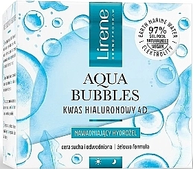 Lirene Зволожувальний гідрогель для обличчя Aqua Bubbles Hyaluronic Acid 4D Hydrating Hydrogel - фото N1