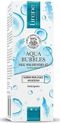 Lirene Зволожувальна гідросироватка для обличчя Aqua Bubbles Hyaluronic Acid 4D Deeply Moisturizing Hydroserum - фото N1