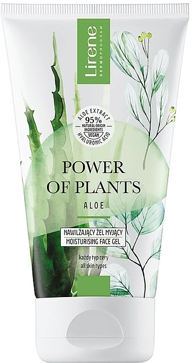 Lirene Увлажняющий гель для умывания Power Of Plants Aloes Moisturizing Washing Gel - фото N1