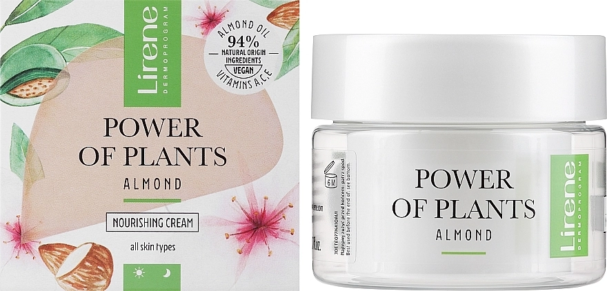 Lirene Живильний крем для обличчя Power Of Plants Migdal Nourishing Cream - фото N2