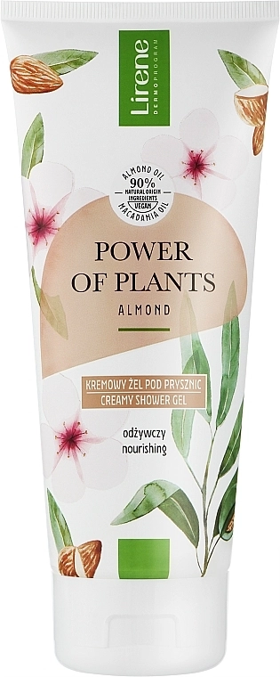 Lirene Питательный крем-гель для душа Power Of Plants Migdal Nourishing Creamy Shower Gel - фото N1