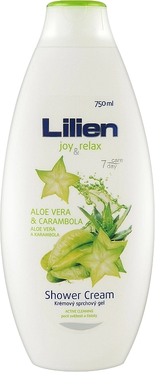 Lilien Крем-гель для душу "Карамбола та алое вера" Carambola & Aloe Vera Shower Cream - фото N1