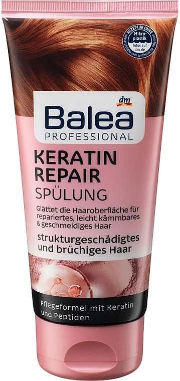 Balea Профессиональный кондиционер для волос Professional Keratin Repair Conditioner - фото N1