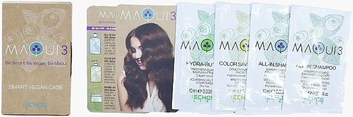 Echosline Набір пробників 4 в 1 Maqui (shm/2x10ml + balm/10ml + mask/10ml) - фото N1