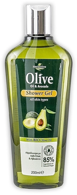Madis Гель для душу з авокадо HerbOlive Oil & Avocado Shower Gel - фото N1