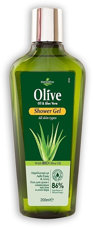 Madis Гель для душа с алоэ вера HerbOlive Oil & Aloe Vera Shower Gel - фото N1