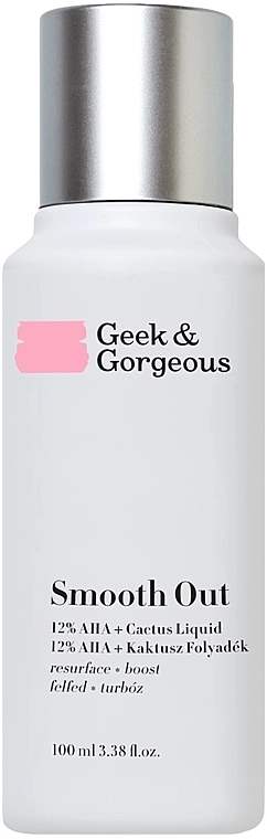 Geek & Gorgeous Ексфоліант для обличчя Smooth Out 12% AHA + Cactus Liquid - фото N2