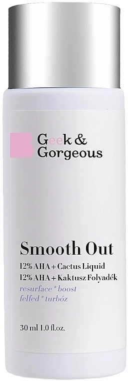Geek & Gorgeous Ексфоліант для обличчя Smooth Out 12% AHA + Cactus Liquid - фото N1