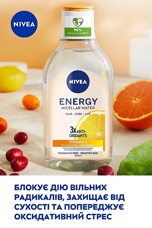 Nivea Міцелярна вода "Енергія" з антиоксидантами Energy Micellar Water - фото N4