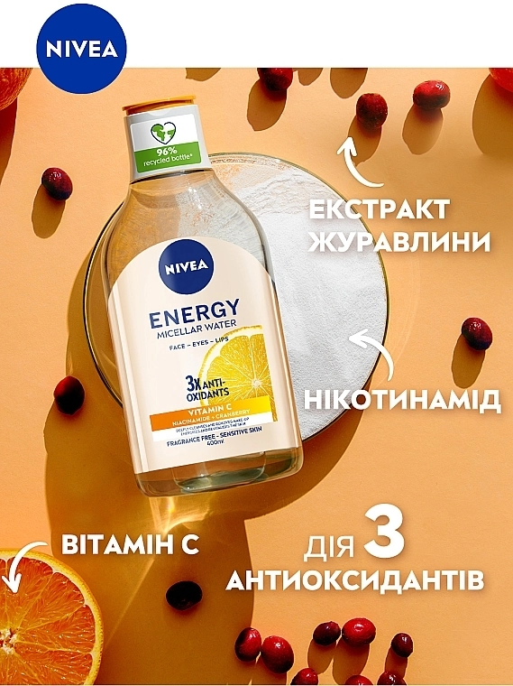 Nivea Міцелярна вода "Енергія" з антиоксидантами Energy Micellar Water - фото N5