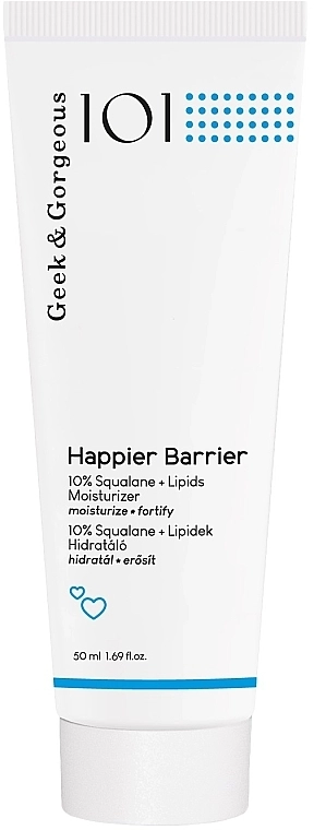 Geek & Gorgeous Крем для лица Happier Barrier 10% Squalane + Lipids Moisturizer - фото N1