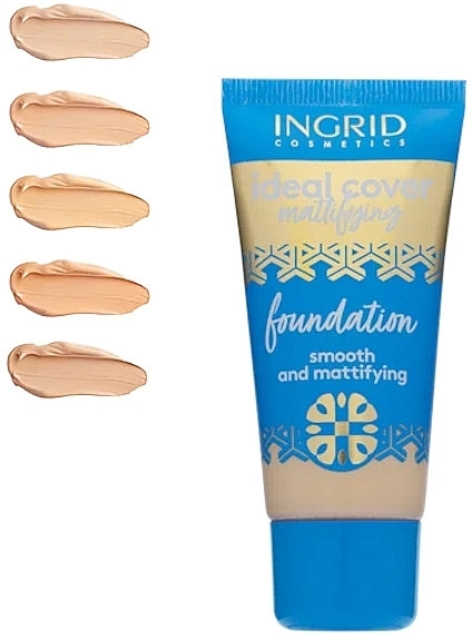 Ingrid Cosmetics Ingrid Ideal Cover Mattifying Foundation Матувальна тональна основа - фото N1