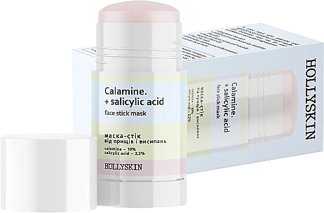 Hollyskin Маска-стик от прыщей и высыпаний Calamine + Salicylic Acid Face Stick Mask - фото N1