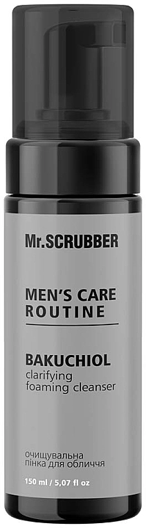 Mr.Scrubber Очищувальна пінка для обличчя Men`s Care Routine Bakuchiol Claryfting Foaming Cleancer - фото N1