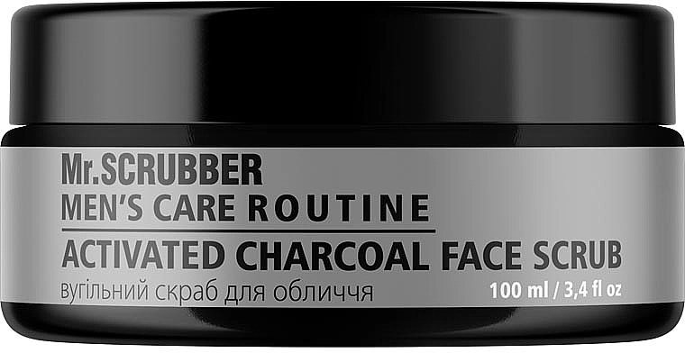 Mr.Scrubber Угольный скраб для лица Men`s Care Routine Activated Charcoal Face Scrub - фото N2