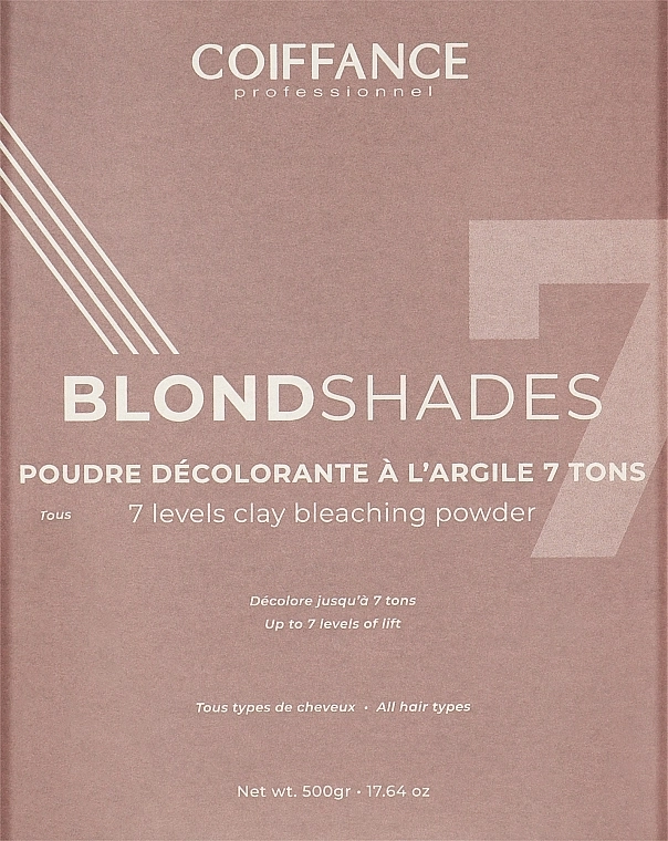 Coiffance Professionnel Осветляющая пудра для волос с глиной Coiffance Professional Blondshades 7 Levels Clay Bleaching Powder - фото N1