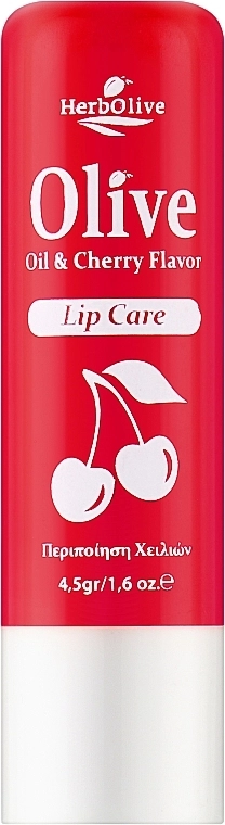 Madis Бальзам для губ с вишней HerbOlive Lip Care - фото N1