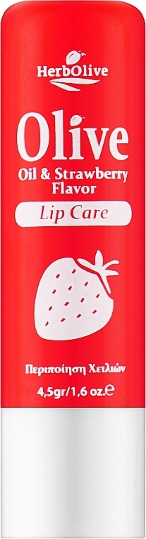 Madis Бальзам для губ с клубникой HerbOlive Lip Care - фото N1