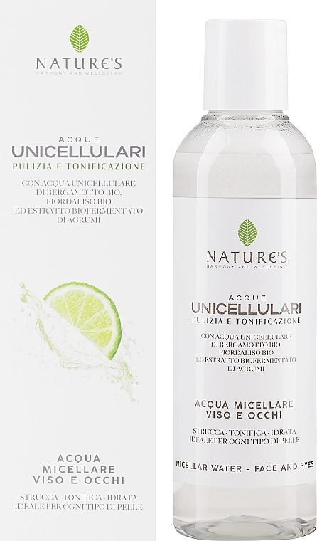 Nature's Мицеллярная вода для лица и глаз Unicellulari Micellar Water Face and Eyes - фото N2
