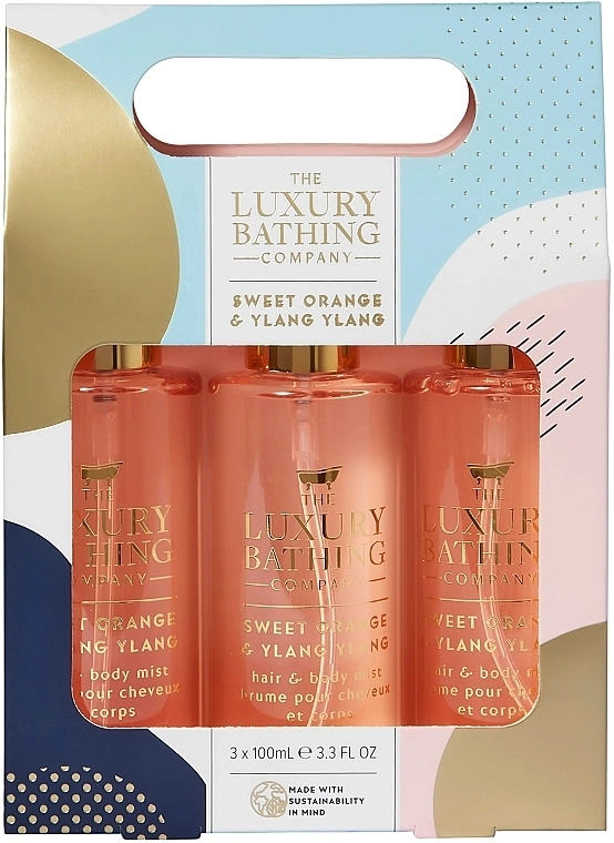 Grace Cole Набір The Luxury Bathing Sweet Orange & Ylang Ylang Body Mist Trio (b/mist/100mlx3) - фото N1