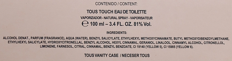 Tous Touch Набір (edt/100ml + bag/1pcs) - фото N4