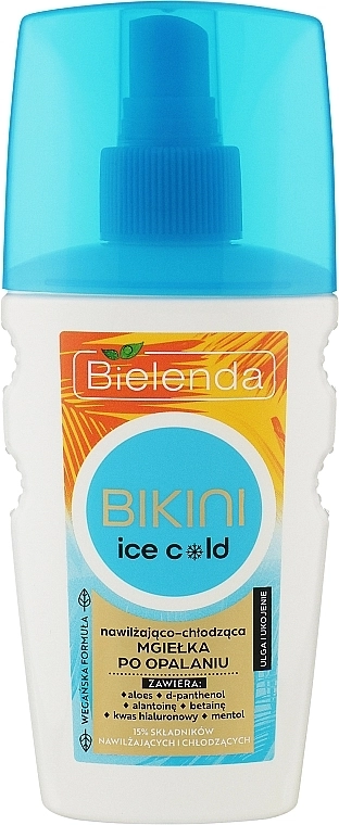 Bielenda Зволожувальний і заспокійливий SOS-спрей після засмаги Bikini SOS Ice Cold - фото N1