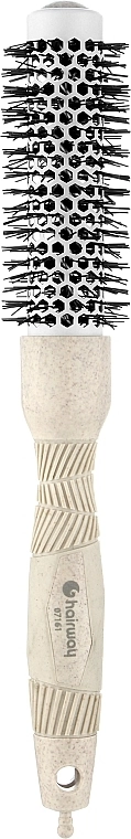 Термобрашинг + роздільник - Hairway Organica, бежевий, d-25/37 мм - фото N1