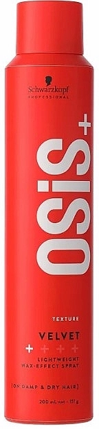 Schwarzkopf Professional Лак для волос легкой фиксации с восковым эффектом Osis+ Velvet - фото N1