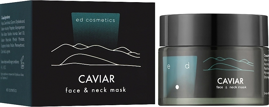 Ed Cosmetics Маска для обличчя та шиї з екстрактом ікри Caviar Face & Neck Mask * - фото N6