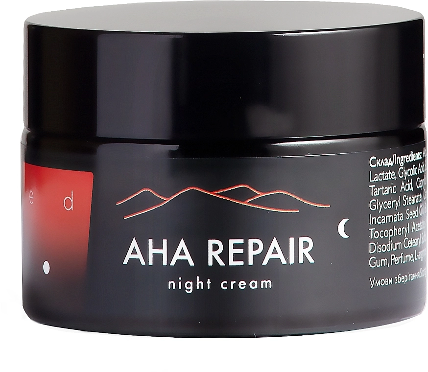 Ed Cosmetics Нічний крем для обличчя з кислотами АНА AHA Repair Night Cream * - фото N1