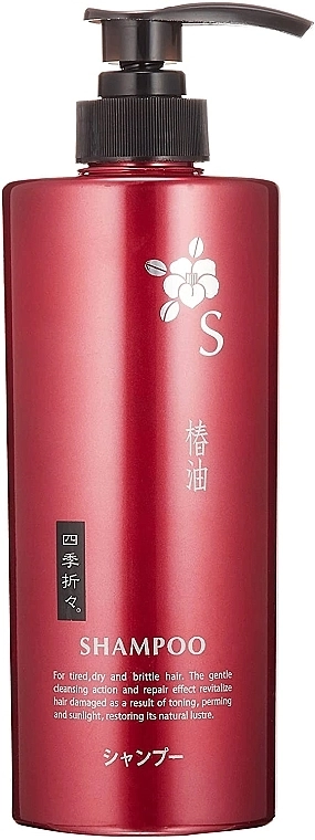 Kumano Cosmetics Регенерирующий шампунь для волос Tsubaki Red Camellia Oil Shampoo - фото N1