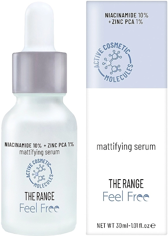 Feel Free Відновлююча сироватка для обличчя з ніацинамідом The Range Mattifying Serum - фото N1