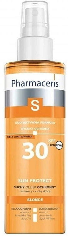 Pharmaceris Сонцезахисна суха олія для тіла S Sun Protect SPF30 - фото N1