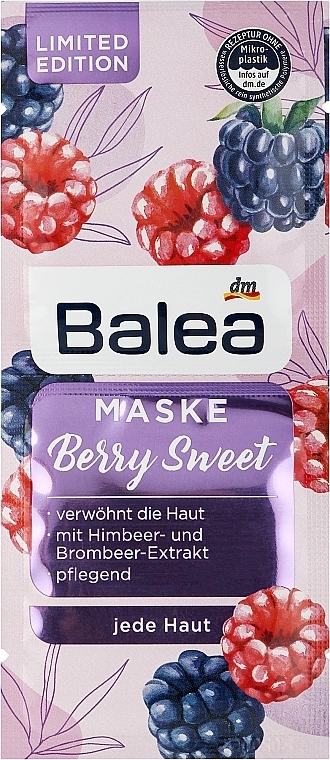Balea Маска для обличчя Berry Sweet Mask - фото N1