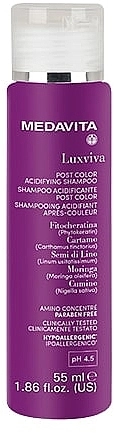 Medavita Шампунь-постколор для фарбованого волосся Luxviva Post Color Acidifying Shampoo - фото N1