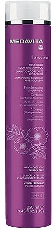 Medavita Шампунь-постколор для фарбованого волосся Luxviva Post Color Acidifying Shampoo - фото N2