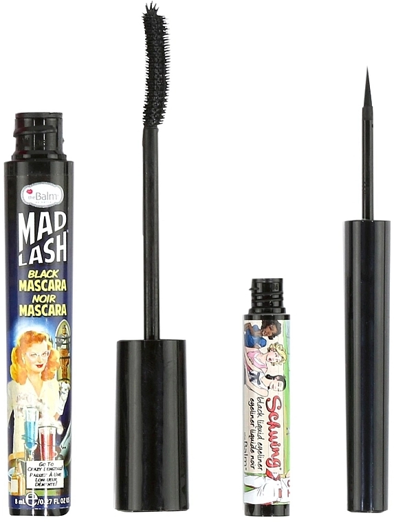 TheBalm Liquid Eyeliner & Mascara Set (mascara/8ml + eye/liner/1,7ml) Набор - фото N2