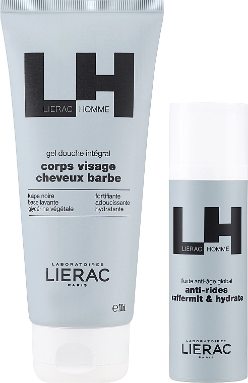 Lierac Набір Homme The 3 in 1 Essential Products (fluid/50ml + sh/gel/200ml) - фото N2
