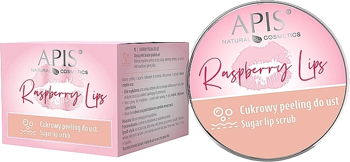 APIS Professional Цукровий скраб для губ Raspberry Lips Sugar Lip Scrub - фото N1