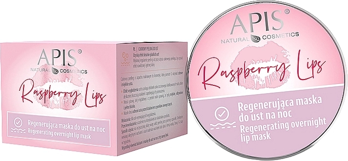 APIS Professional Ночная маска для губ Raspberry Lips Regenerating Overnight Lip Mask - фото N1