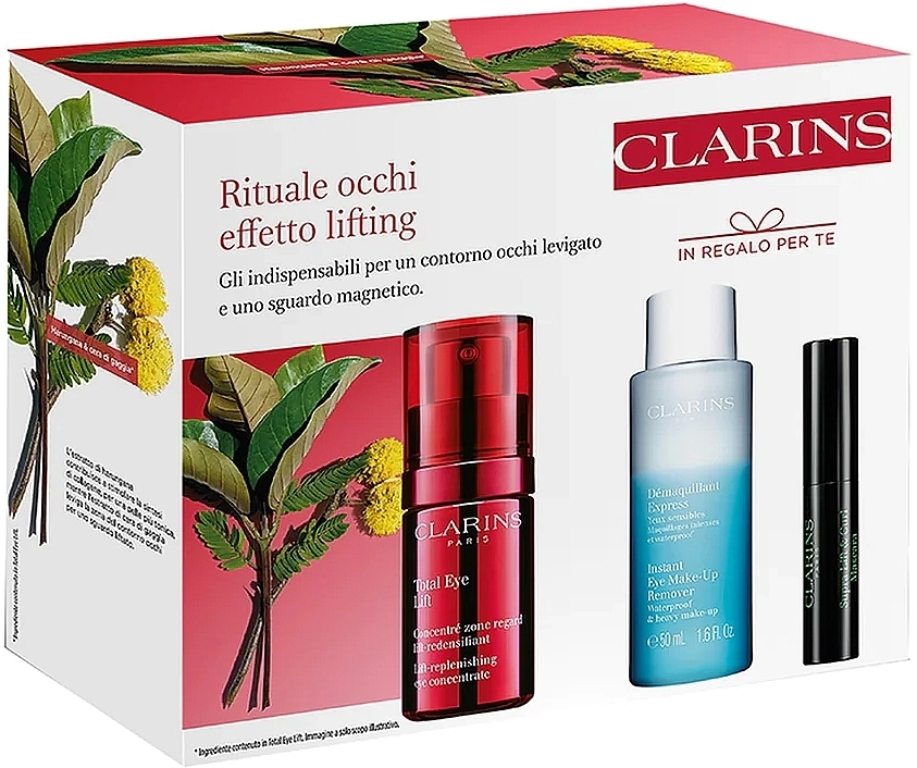 Clarins Total Eye Lift (eye/conc/15ml + eye/remover/30ml + mascara/3ml) Набор - фото N3