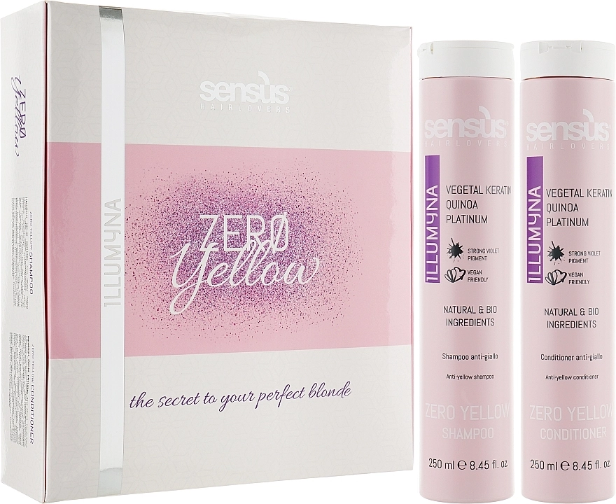 Sensus Набір Kit Zero Yellow Retail (shm/250ml + cond/250ml) * - фото N1
