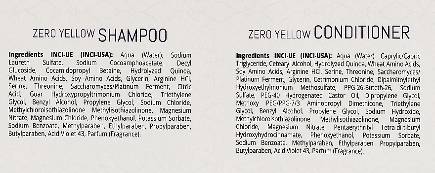Sensus Набір Kit Zero Yellow Retail (shm/250ml + cond/250ml) * - фото N5