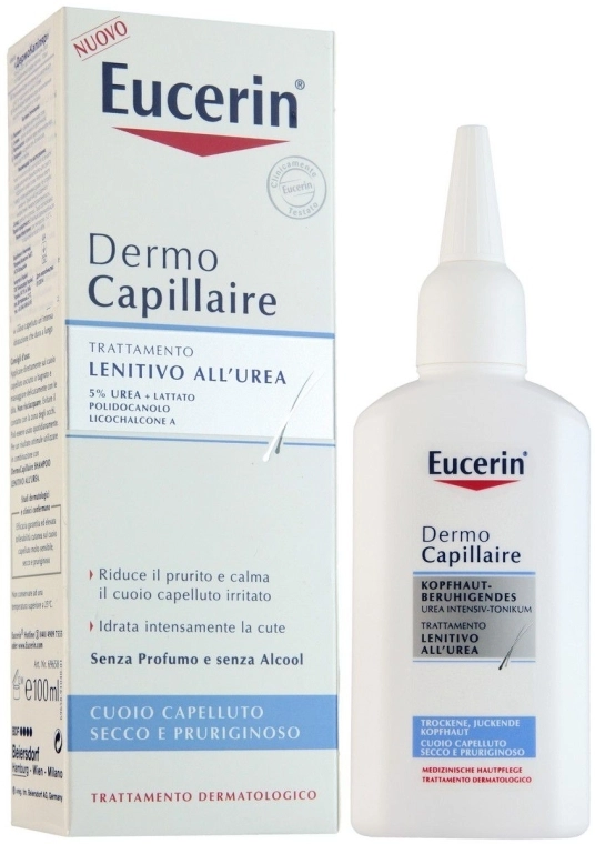 Eucerin Концентрат для сухої та подразненої шкіри голови DermoCapillaire Calming Urea - фото N1