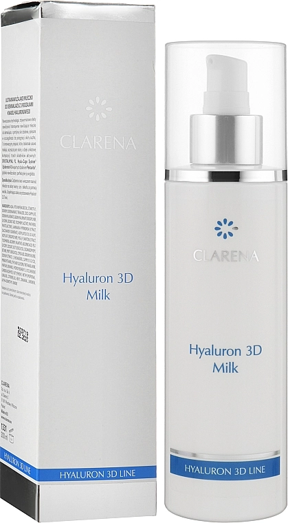 Clarena Hyaluron 3D Milk Ультраувлажняющее молочко для демакияжа с тремя видами гиалурновой кислоты - фото N2