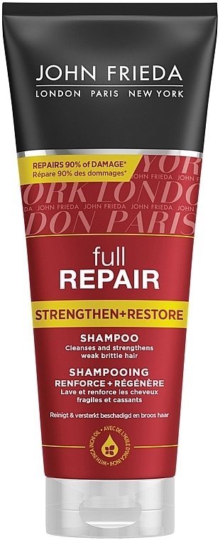 John Frieda Зміцнюючий шампунь для волосся Full Repair Repair Strengthen & Restore Shampoo - фото N1