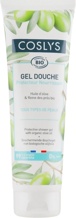 Coslys Захисний гель для душу з органічним маслом оливи Body Care Shower Gel Protective with Organic Olive Oil - фото N1